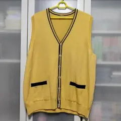 6092 パパス ベスト 黄色 Lサイズのサムネイル