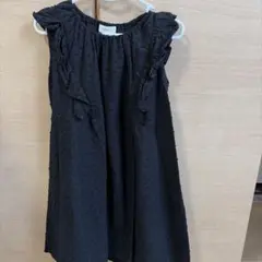 SERAPH ブラックノースリーブワンピース 110