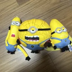 メガミニオン マスコット ミニオン超変身　３点セットぬいぐるみ　キーホルダー