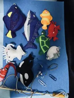 フェルト製海洋生物モチーフセット