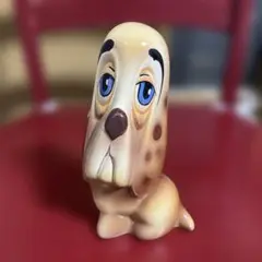 昭和レトロ 犬 陶器 置物