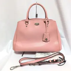 COACH コーチ ハンドバッグ ショルダー 2way レザー 保存袋付き
