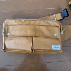 PORTER ショルダーバッグ イエロー レザー