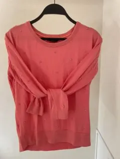 トラッツォドンナ torrazzo donna サーモンピンク ニット長袖 Ｍ