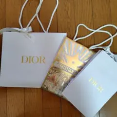 DIOR ショッパー 小型 ホワイト ゴールド3点