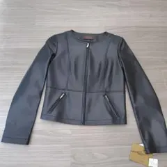 新品　GNA ブラックレザージャケット 36