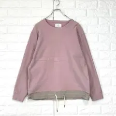 ♡サニーレーベル【L】桃色 プルオーバー ドローコード 裏起毛 秋冬 男女兼用のサムネイル
