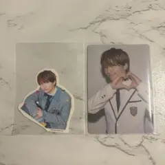 なにわ男子 HARDWORK ファミクラ盤 フレークシール＋トレカ 藤原丈一郎