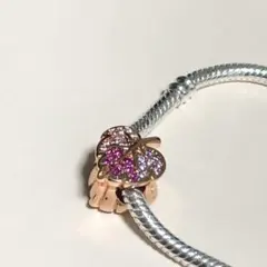 PANDORA パンドラ リーフ チャーム ピンクゴールドカラー