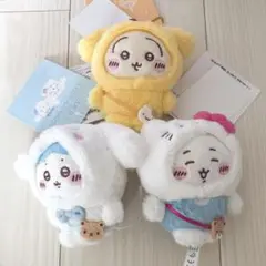 ちいかわ　サンリオキャラクターズ　マスコット　ハチワレ　うさぎ　5点セット ちいかわ サンリオ マスコット ハチワレ うさぎ モモンガ