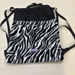 ゼブラ柄 ナップサック 平成 Y2K