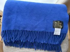 Glen Prince 大判ウールストール 青