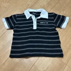 COMME CA ISM ストライプポロシャツ 110A