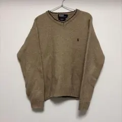 Polo Ralph Lauren Vネックセーター アルパカ混紡 ペルー製