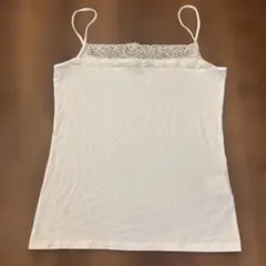 UNTITLED アンタイトル　レース　キャミソール　無地　ホワイト　インナー