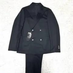 オシャレさん必見！【未使用タグ付】パジャマダブルブレザー セットアップ 黒 XL