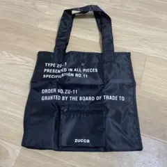 zucca エコバッグ ブラック　新品未使用