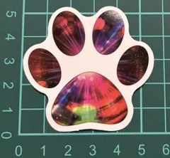 1 防水ステッカー　肉球　動物　シール　可愛い