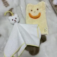 【新品未使用】MIKI HOUSE 　バスミトン　ハンドタオル　ミキハウス