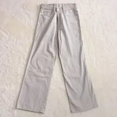 MUJI ストレートホワイトワイドデニム　ＬＬ　アイボリー　大人カジュアル　綿