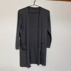 無印良品ロングカーディガン Sサイズ チャコールグレー