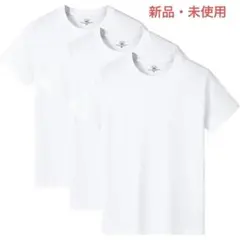 【新品・未使用】Tシャツ 半袖 3枚組 綿100% 白 2XL(日本サイズ:L)