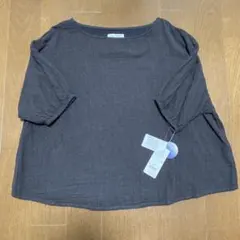 SELF+SERVICE オーガニックコットン 五分袖カットソー