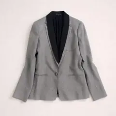 theory セオリー 上質テーラードジャケット グレーサイズ2 オフィス／通勤
