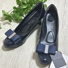 【タグ付】Reflect KOBE リフレクト リボン パンプス23cm EEEのサムネイル