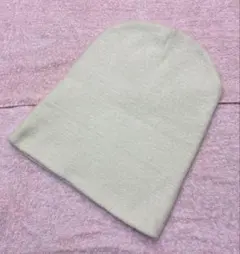 moussy ニット帽 ビーニー アイボリー クリーム