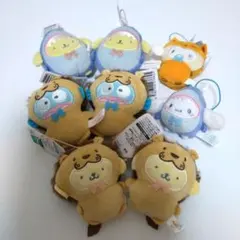 サンリオキャラクターズ　どうぶつ着ぐるみマスコット 8個セット