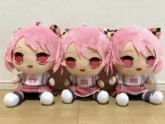 カラフルピーチ　おおきなBIGぬいぐるみ　のあ　3点セット