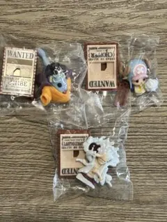 ワンピース チョコサプ　手配書　フィギュア　ニカ　ルフィ　チョッパー ジンベエ