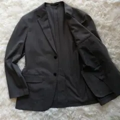 26年春夏モデル 極美品✨ユニクロ感動ジャケット グレー Lサイズ 洗える