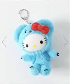 ハローキティ×タイニーチャム BIGぬいキーチャーム　LOWRYSFARM 青