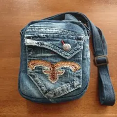 ジーンズリメイクショルダーバッグ