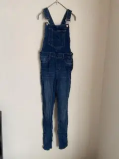 デニム サロペット EUR36 ジーンズ ストレッチ オーバーオール レディース