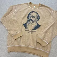 スリフティールック　ブラームス　表裏反転　プリント　スウェット　音楽家　偉人