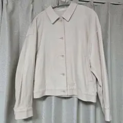 クリーム色 カジュアルジャケット