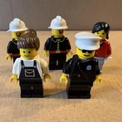 【中古】LEGO ミニフィグ レトロ 5体セットA