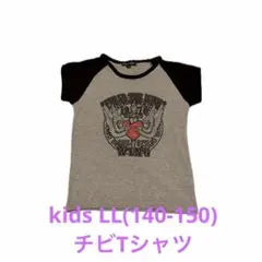 グレーとブラックのグラフィックTシャツ Lサイズ