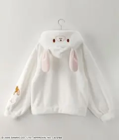 サンリオキャラクターズ シュガーバニーズ しろうさ ボアジップパーカ