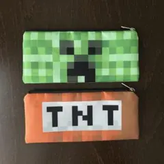 Minecraft マインクラフト ペンケース 2点セット クリーパー TNT
