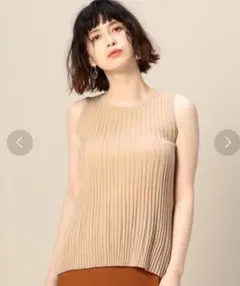 BY プリーツリブノースリーブニット　BEAUTY＆YOUTHのサムネイル