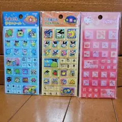 【新品未開封】たまごっち ＆ ハローキティ タイルシール 3点セット まとめ売り
