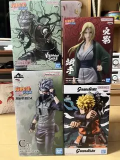 NARUTO ゆらゆらヘッド フィギュア イタチ カカシ サスケ ナルト 4点