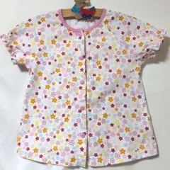 ミキハウス90cm 花柄 半袖 パジャマ綿100% トップス最終価格のサムネイル
