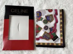 CELINE エンブレムパターン ハンカチ