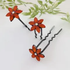 ヘアアクセサリー ヘアスティック かんざし 髪飾り ラインストーン 3本セット