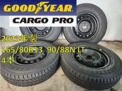 送料込☆2023グッドイヤー タイヤホイールセット165/80R13 LT☆4本のサムネイル